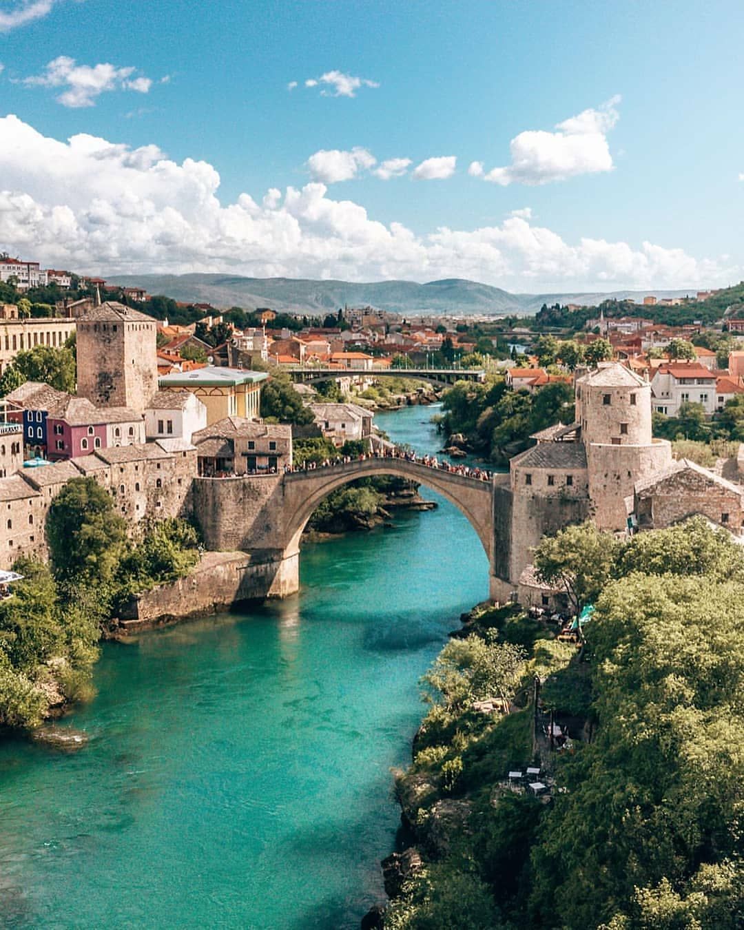 The Ottoman bridge at Mostar